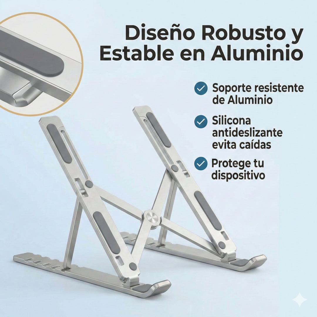 Soporte para portátil plegable en aluminio
