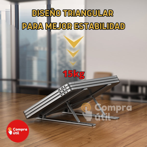 Soporte para portátil plegable en aluminio